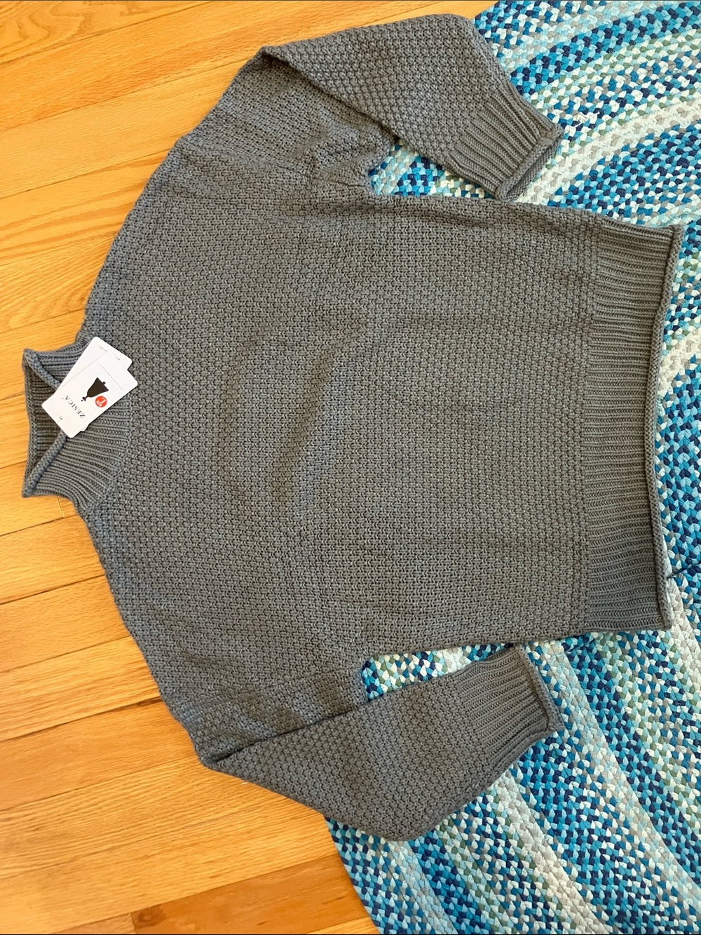 NWT gray knit sweater